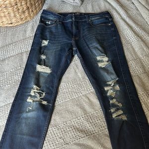 Hollister stacked skinny jeans